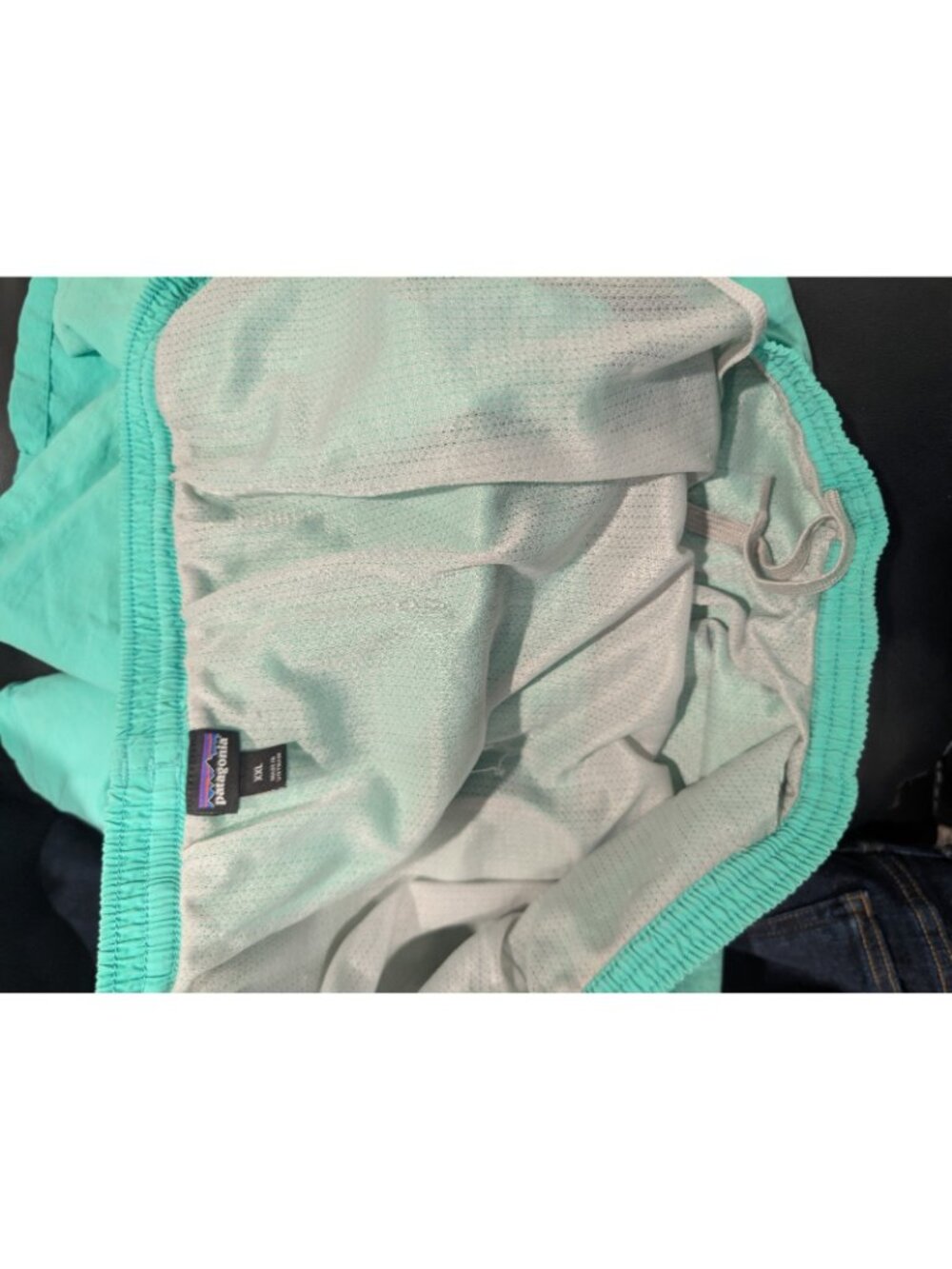 Patagonia Shorts Mens Green Nylon Lined Baggies Swim Drawstring 6 Inch Sz XXL - Picture 12 of 16